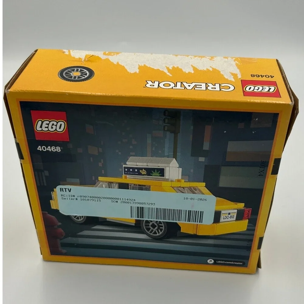 LEGO Creator Yellow Taxi 40468 Yellow New Sealed Box Damage 124pc